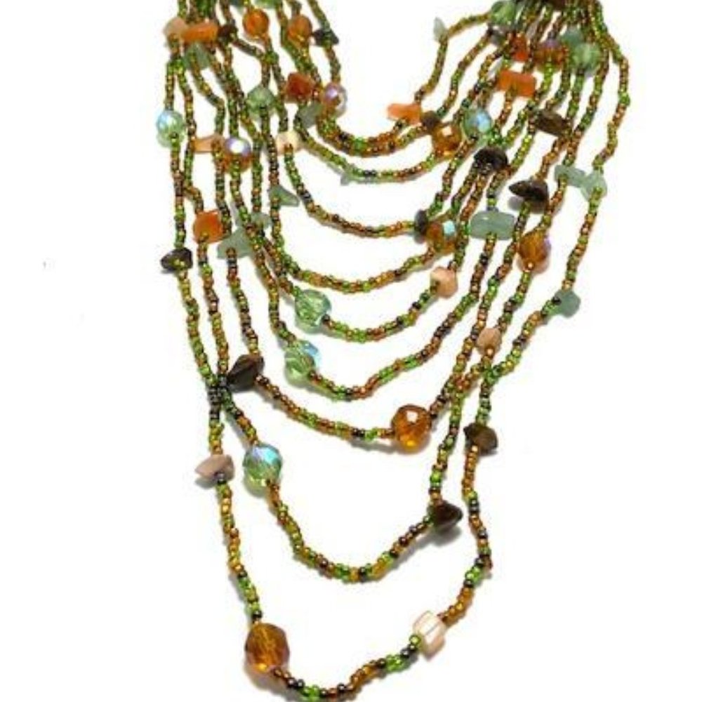 Multi-Colored Beaded Necklace by Fair Trade